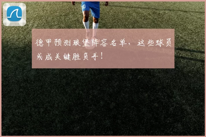 德甲预测狼堡阵容名单，这些球员或成关键胜负手！